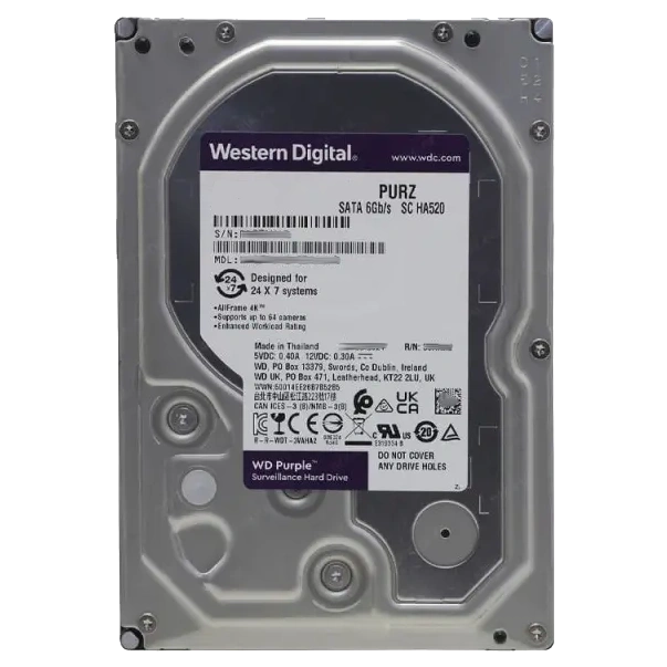 Жорсткий диск внутрішній Western Digital Purple WD64PURZ 6Тб