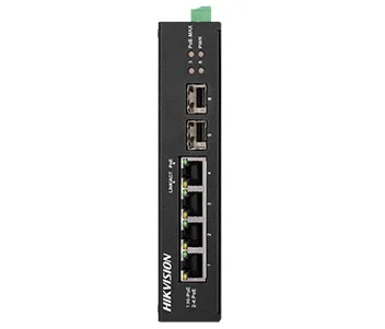 Комутатор 4 порти некерований Hikvision DS-3T0506HP-E/HS POE