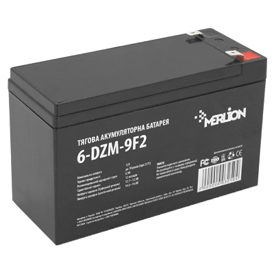 Акумуляторна батарея тягова AGM MERLION 6-DZM-9 12V 9Ah F2