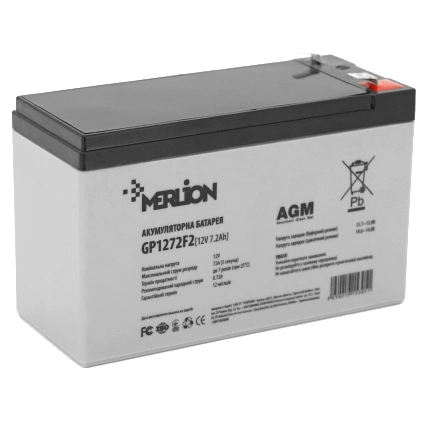 Акумуляторна батарея MERLION AGM GP1272F2 12V 7.2AH