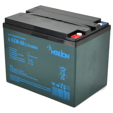 Акумуляторна батарея тягова AGM MERLION 6-DZM-60 12V 60Ah