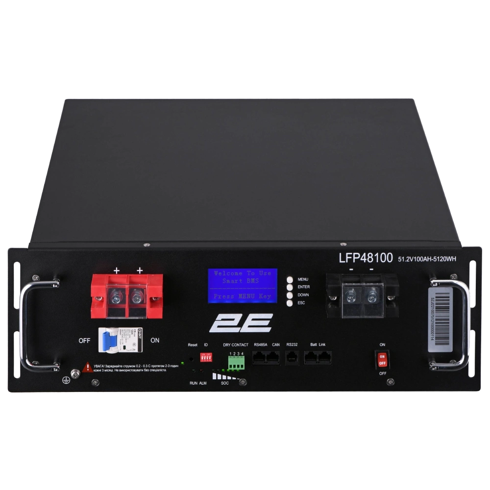 Літієва акумуляторна батарея 2E LFP48 100А•год 19" LCD 16S