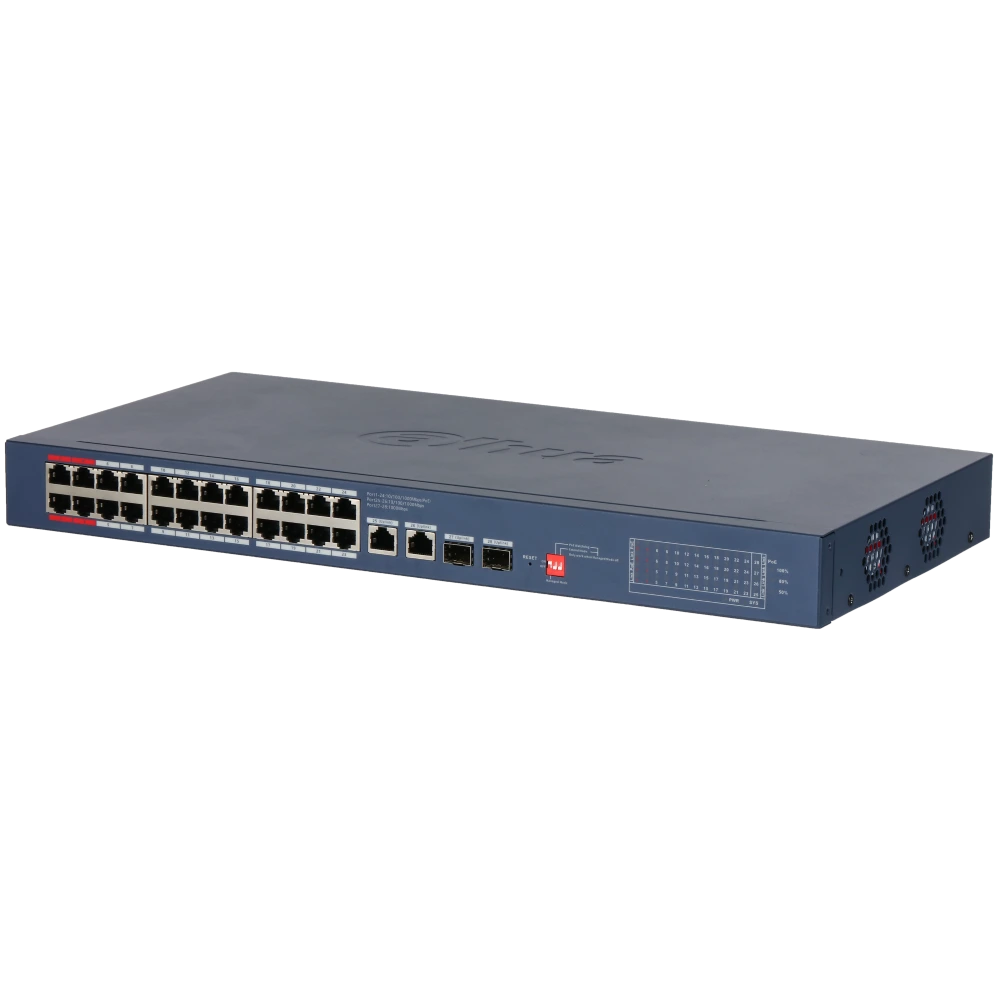 Комутатор 26 портів керований Dahua DH-CS4228-24GT-375 PoE