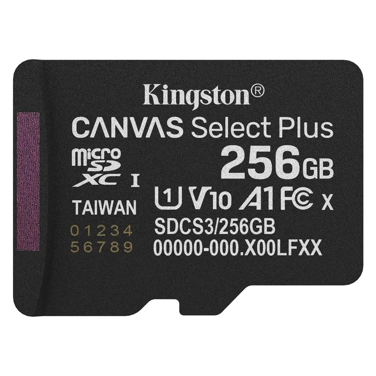 Карта пам'яті Kingston microSD 256GB C10 UHS-I A1 V10 R150MB/s