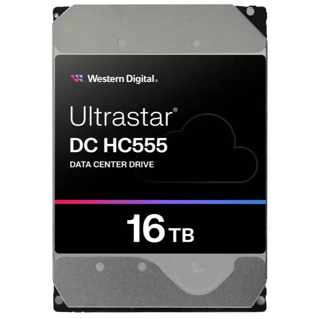 Жорсткий диск внутрішній Western Digital Ultrastar HC555 16TB 7200rpm 512MB